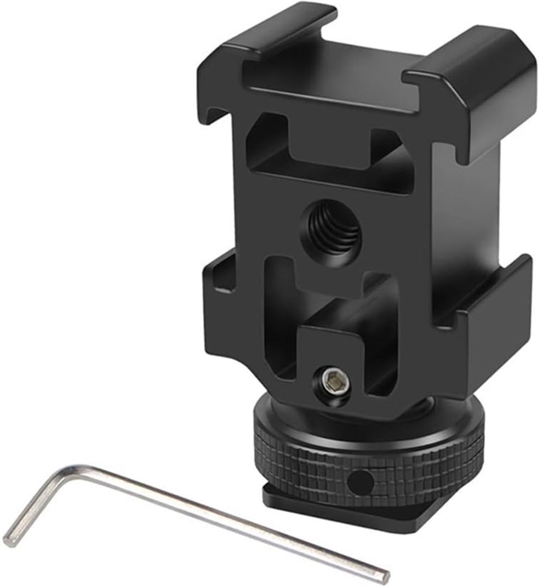 Camera Accessoire Houder - Verlengstuk Statief - Meerdere Apparaten - Drie Koude Schoenmonden - 8 x 5 x 3 cm