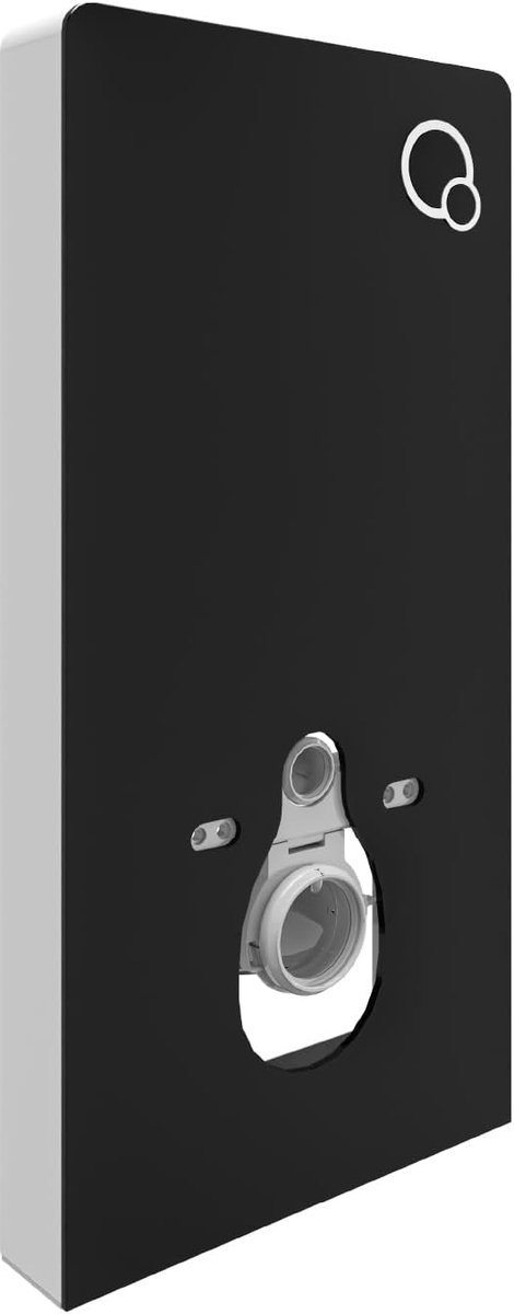 Sanitaire module - Inbouwreservoir Toilet - Hangtoilet Installeren - Dubbele Spoeling - 100 cm Hoog - Zwart