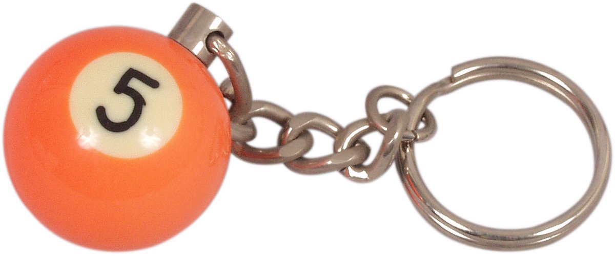 Sleutelhanger poolball 25 mm Nr. 5