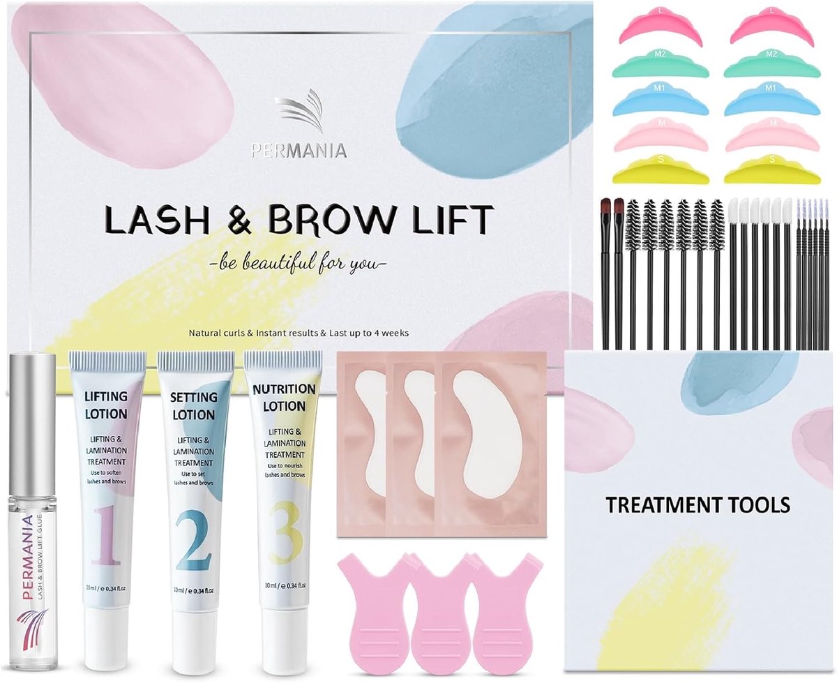Wimperlift Set - Lash Lift Kit - Mooie Wimpers Creëren - Zachte Veilige Formule - Tot 4 Weken - N.v.t.