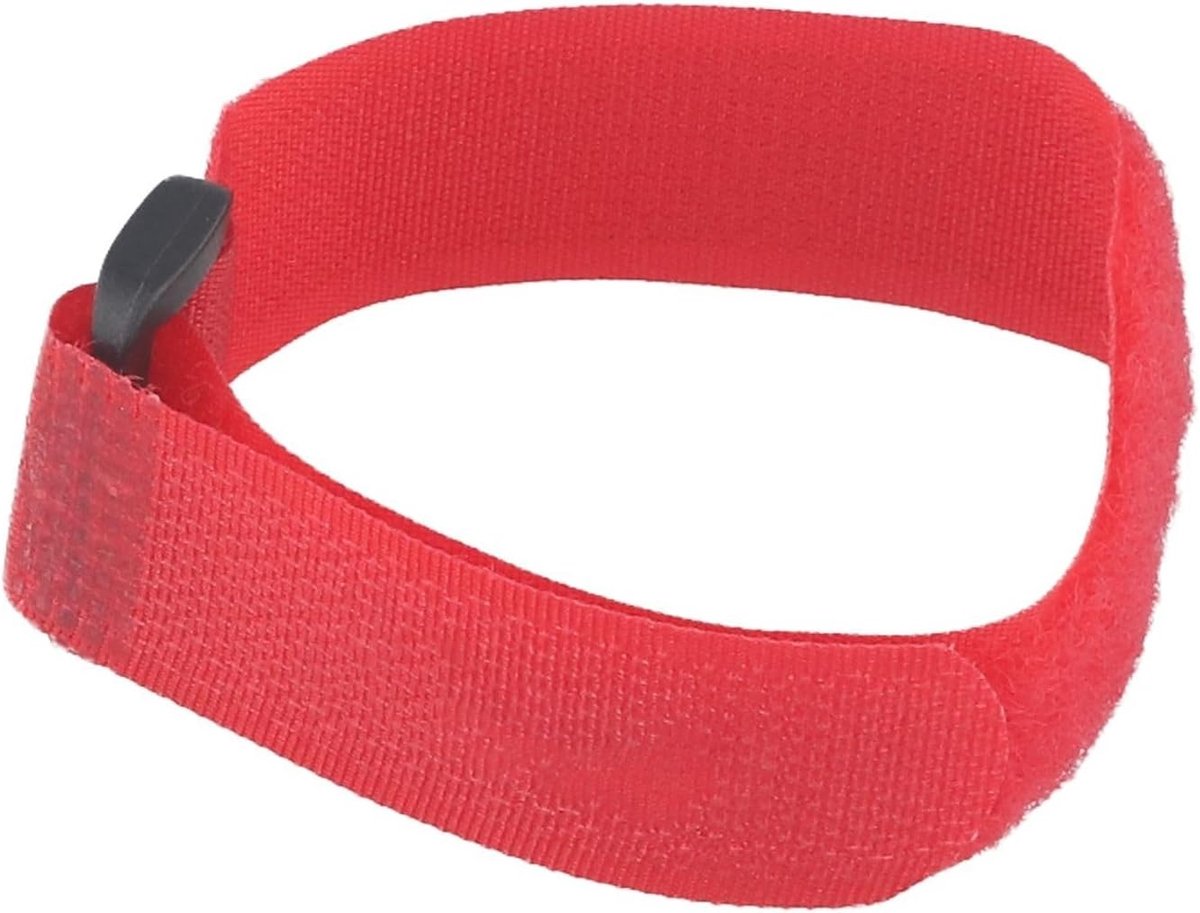 Fietskabel Bevestigingsriem - Bindband Fiets - Kabel Organiseren - Veilige Strakke Grip - 200 mm x 20 mm - Rood