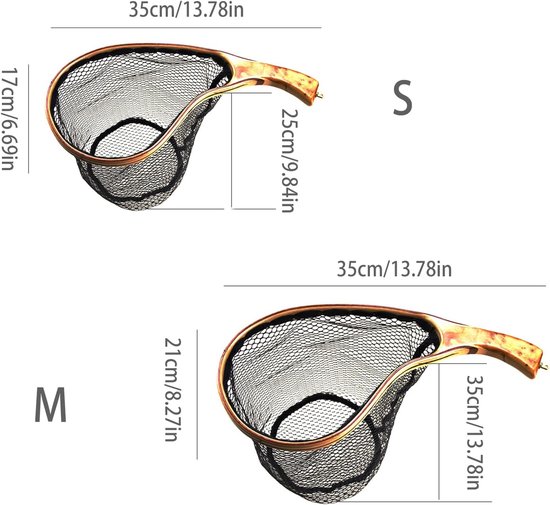 Visnet Houten Frame - Nylon Schepnet - Stream Vissen - Sneldrogend Nylon - Compact Ontwerp - Meerkleurig — afbeelding 2