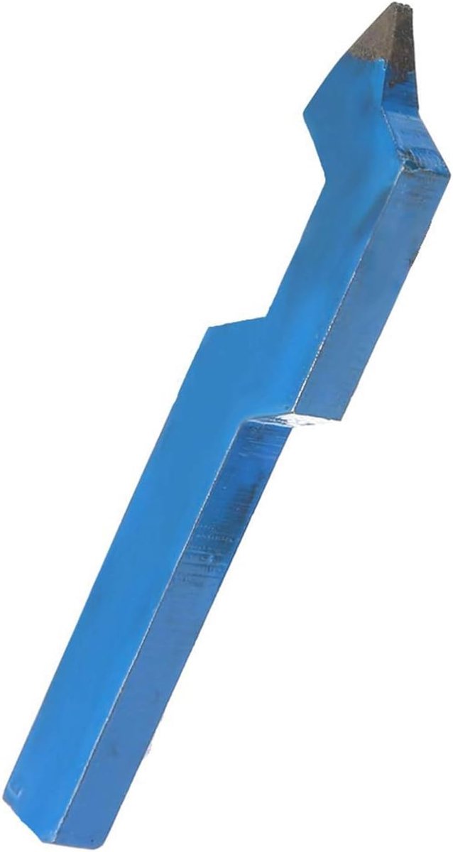 Metaal Stempel - Sieraden Gereedschap - Zilver Markeren - Gebogen Handvat - 7.5 x 1.5 cm - Blauw