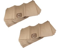 Stofzuigerzakken Papier - Stofzuigerzakken Set - Stofzuigen Huis - Dubbellaags Scheurvast - 30 Liter - Beige