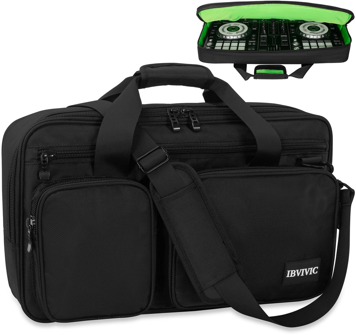 Dailygoods- DJ Controller Draagtas Gewatteerd - Geschikt voor Pioneer DDJ-400/SB2/SB3 - Schouderbanden - Tas Organizer - Afmeting 52 x 30 x 10 CM