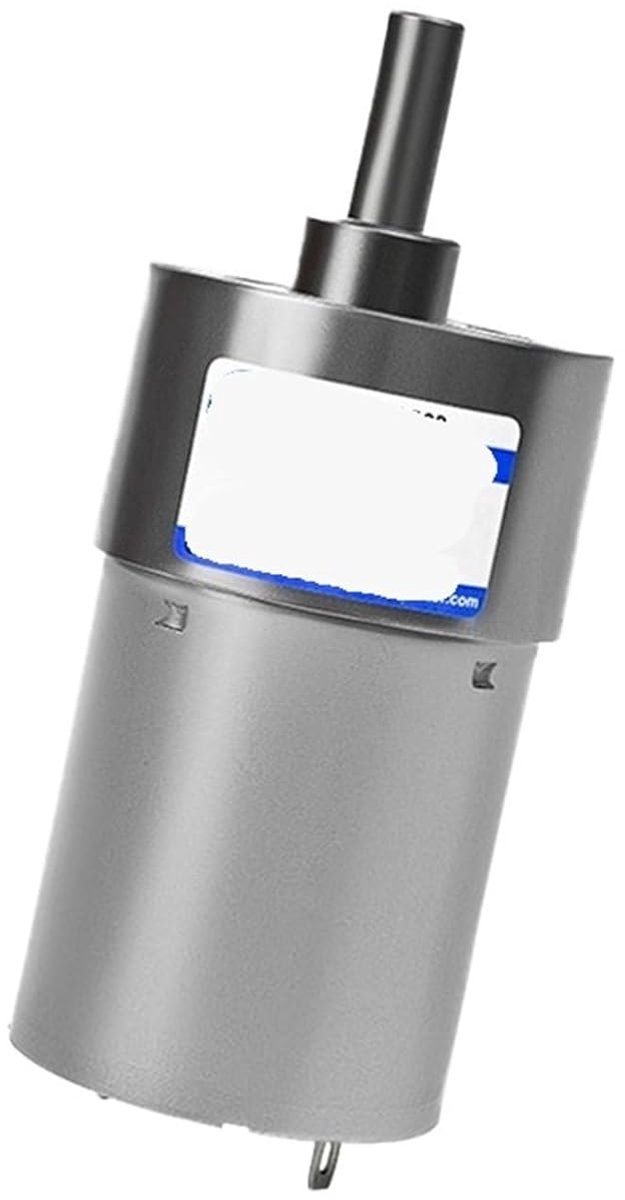 Miniatuur transmissiemotor - DC motor - Projecten aandrijven - Instelbaar toerental - 24 volt - Zilver