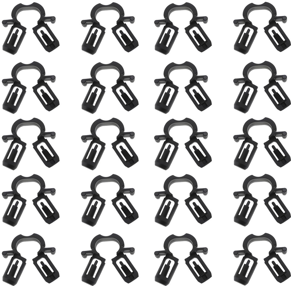 Dailygoods - 20 Stuks Auto Kabelboom Bevestigingsclips 5mm Universaal