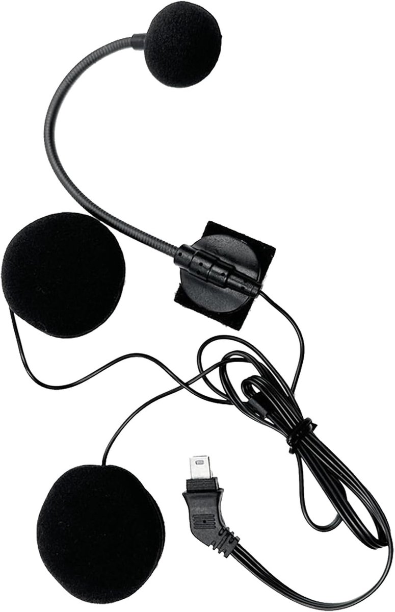 Motorhelm Intercom - Communicatiesysteem Fiets - Veilig Communiceren - Ruisonderdrukking - 10-pins - Zwart