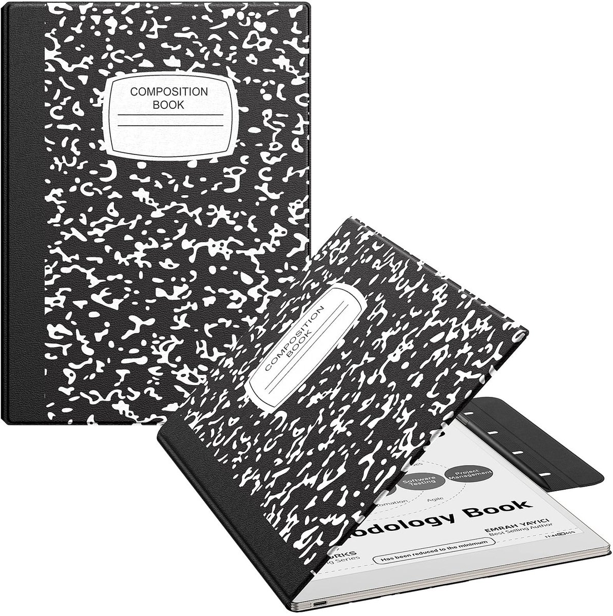 Dailygoods - MoKo Case for Remarkable Paper Pro 2024 11.8", Lightweight Ultra-Thin Magnetic Case with Wide Pen Protective Clasp, Auto Sleep/Wake for Remarkable Pro 11.8", Black Notebook
