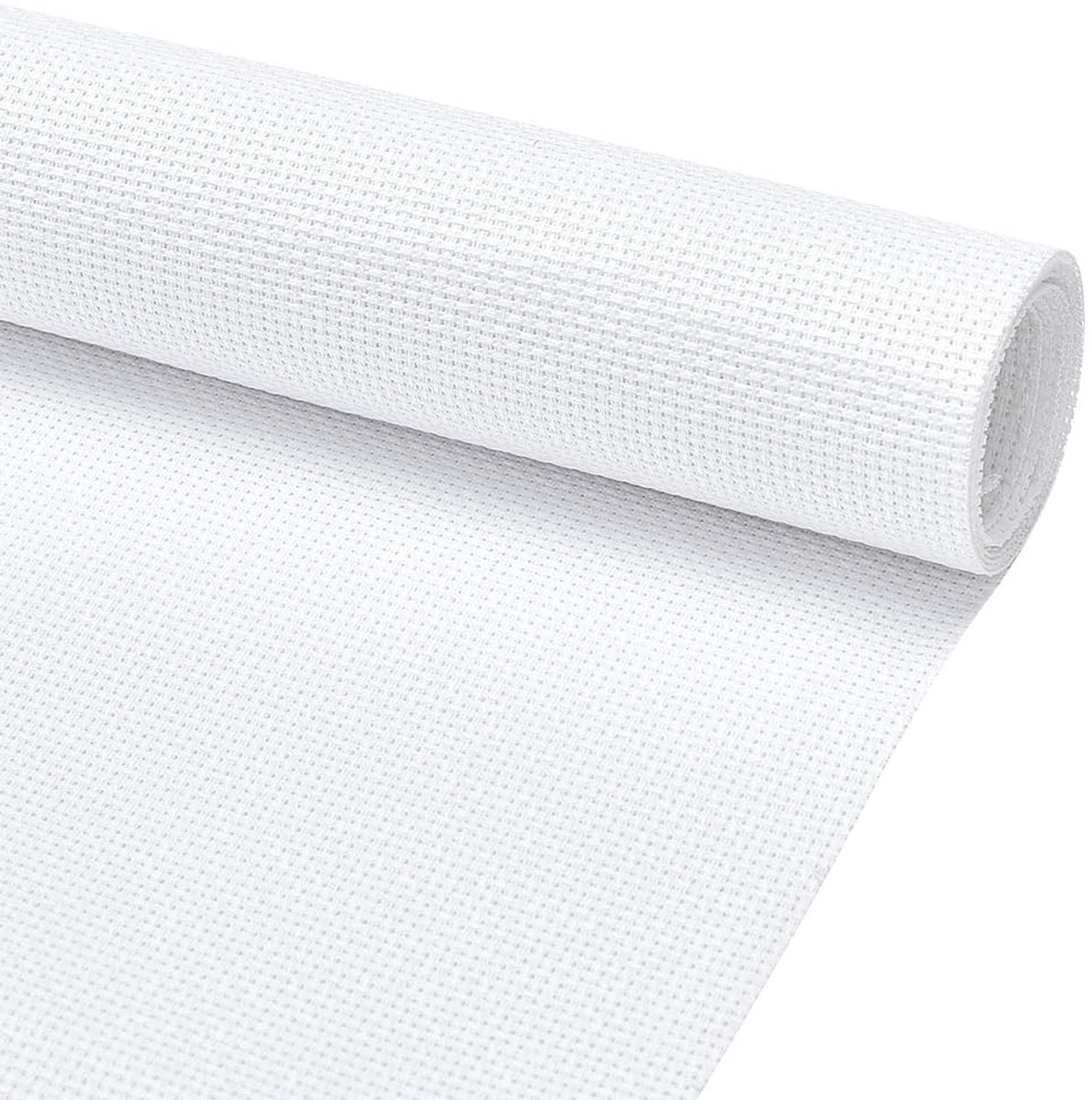 Dailygoods- Borduurdoek 16CT Katoen - 100 x 50 cm Aida - Handgemaakt Handwerk - DIY Borduurwerk - 0,5 mm Dik - Kleurige Kwastjes - Stof