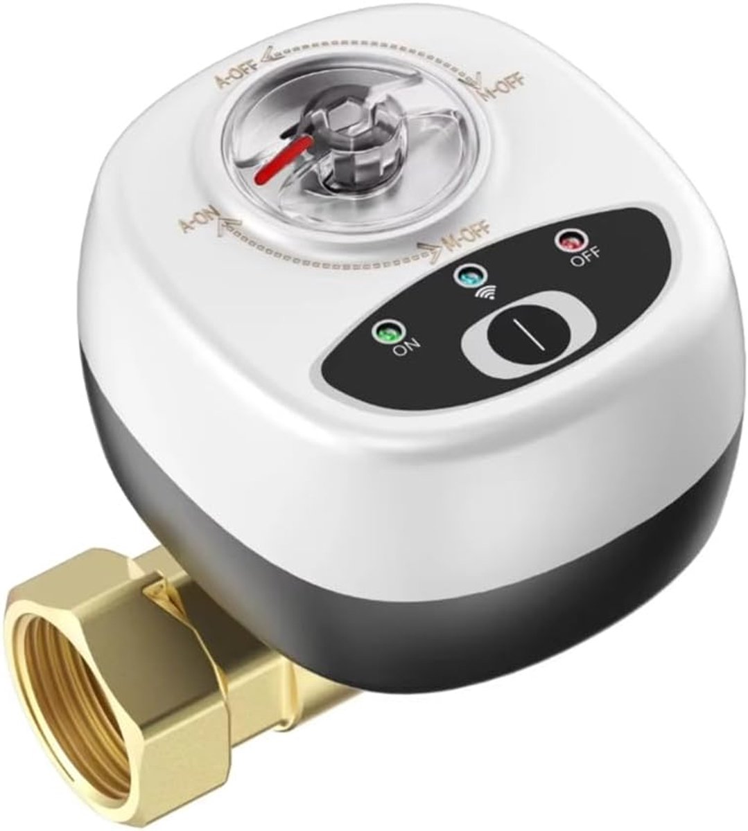 Slimme Klepcontroller - Waterafsluiter Automatisering - Huis Beveiliging - App Afstandsbediening - DN20 - Wit