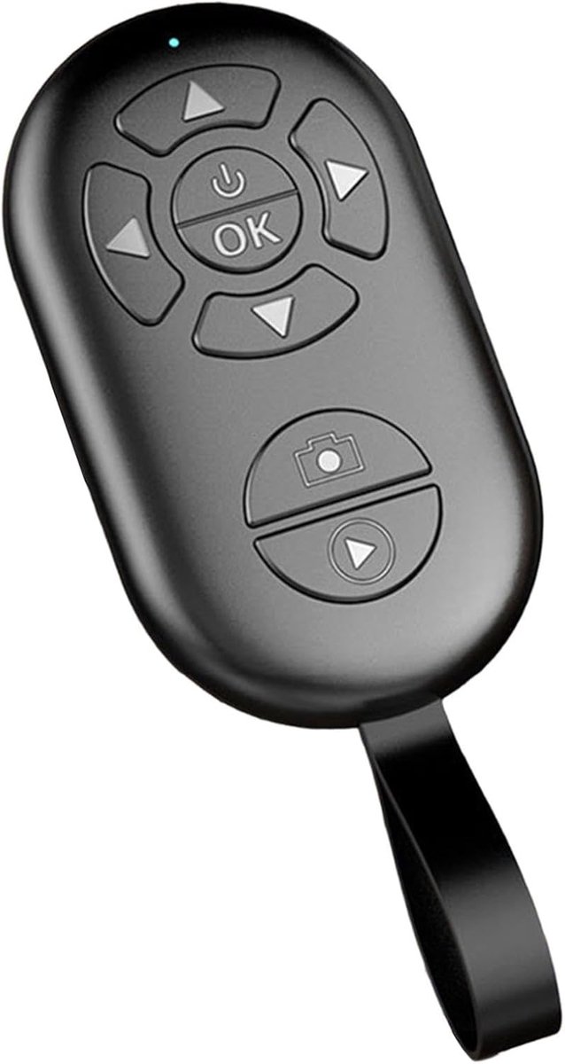 Camera Afstandsbediening - Draadloze Knop - Foto's Maken - Bereik 10 Meter - Compact Formaat - Zwart