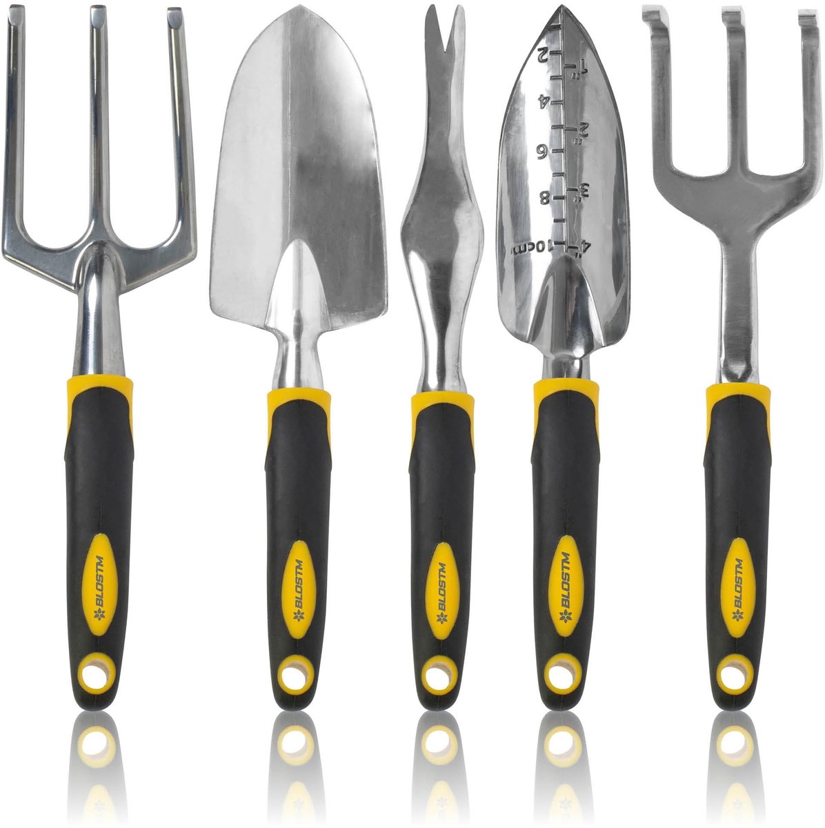 Dailygoods - Tuingereedschap Set - Heavy Duty Tuingereedschap - Ergonomische Handvatten - Anti-Roest Troffel en Vork - Handhark Tuin - Geschikt voor T...