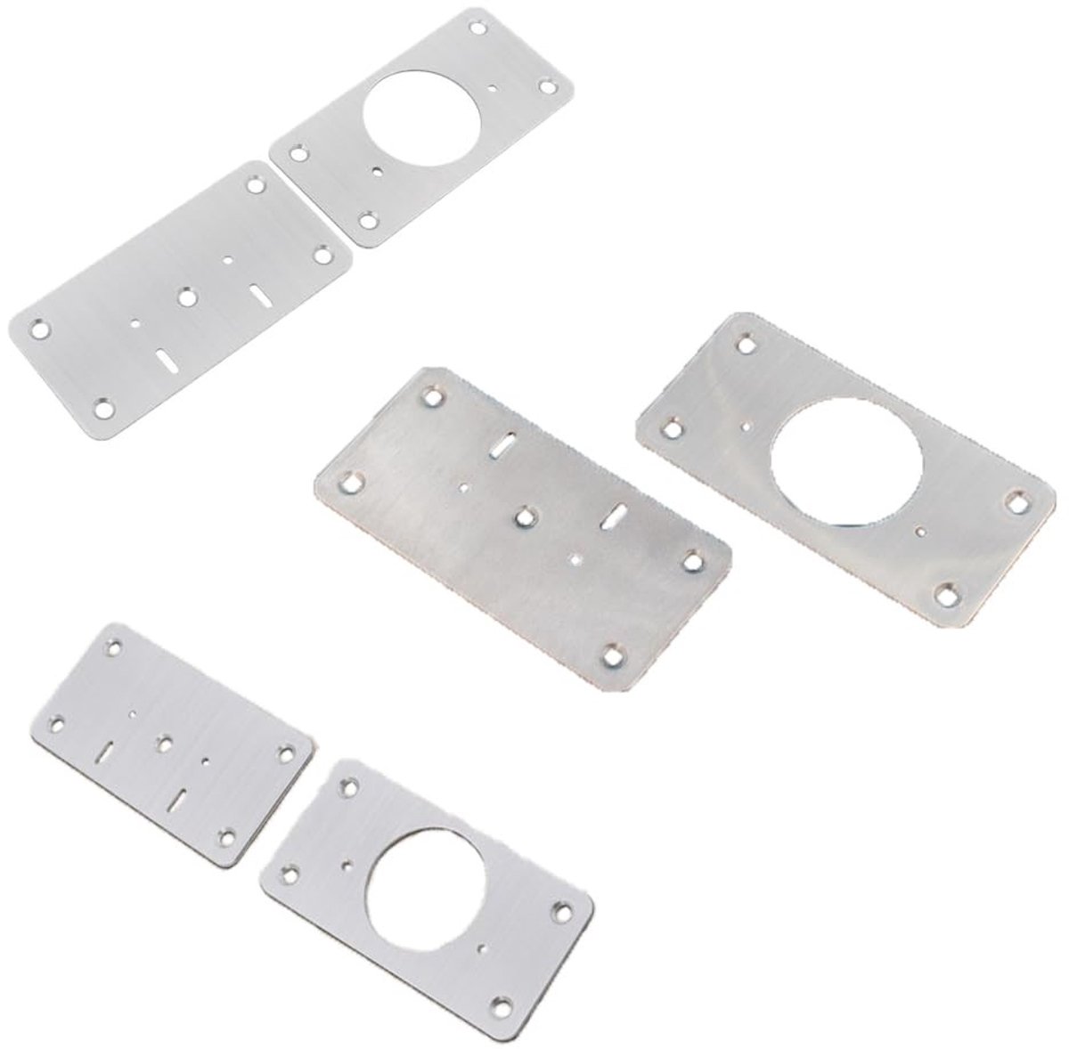 Dailygoods- Scharnierreparatieborden 8 Stuks - Bevestigingsbeugel - Schroeven - Roestvrij Staal - Geschikt voor Kast/Deur - Eenvoudig te Installeren - Scharnierplaten