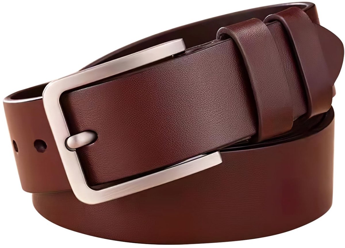 Dailygoods- Herenriem Omkeerbaar - Leren Riem - 3,8 cm Breedte - Ideaal voor Broeken/Jeans - Verstelbaar - Elegante Accessoire
