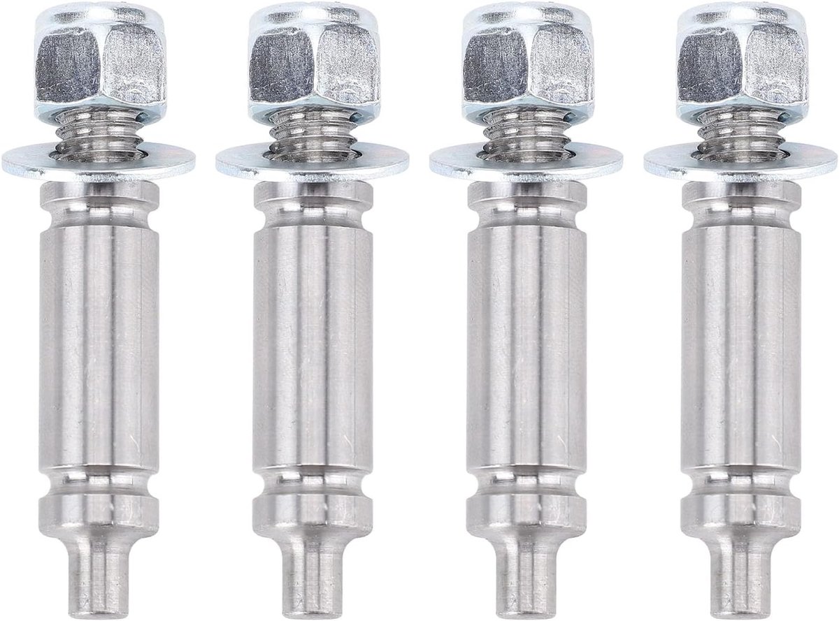 Droger Trommelrolas Steunrolas Set Droger Reparatie Hoge Sterkte Staal 4-pack Zilverkleurig