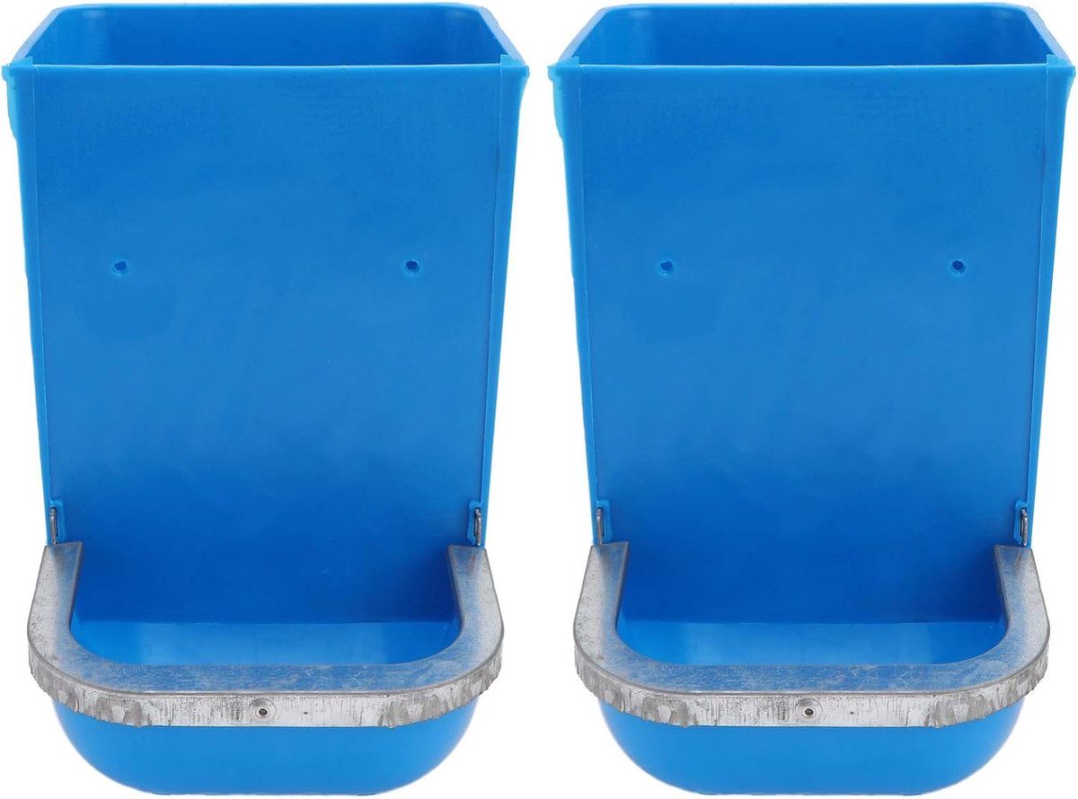 Voerbak Set - Voerdispenser Bakken - Kleine Dieren Voeden - Grote Capaciteit - 2 Stuks - Willekeurige Kleur