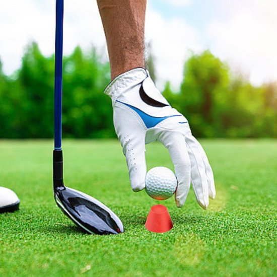 Dailygoods- Golfthee 4-delig - Rubber/Kunststof - Meerkleurig - Verschillende Hoogtes - Duurzaam - Perfect voor Driving Range - Golftees — afbeelding 4