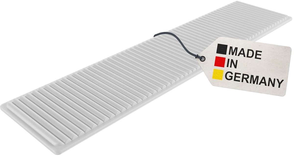 Beglazingsblokken Kunststof - Onderlegplaten Shim - Raamkozijn Stellen - Antislip Fijne Ribbels - 100 x 20 x 1 mm