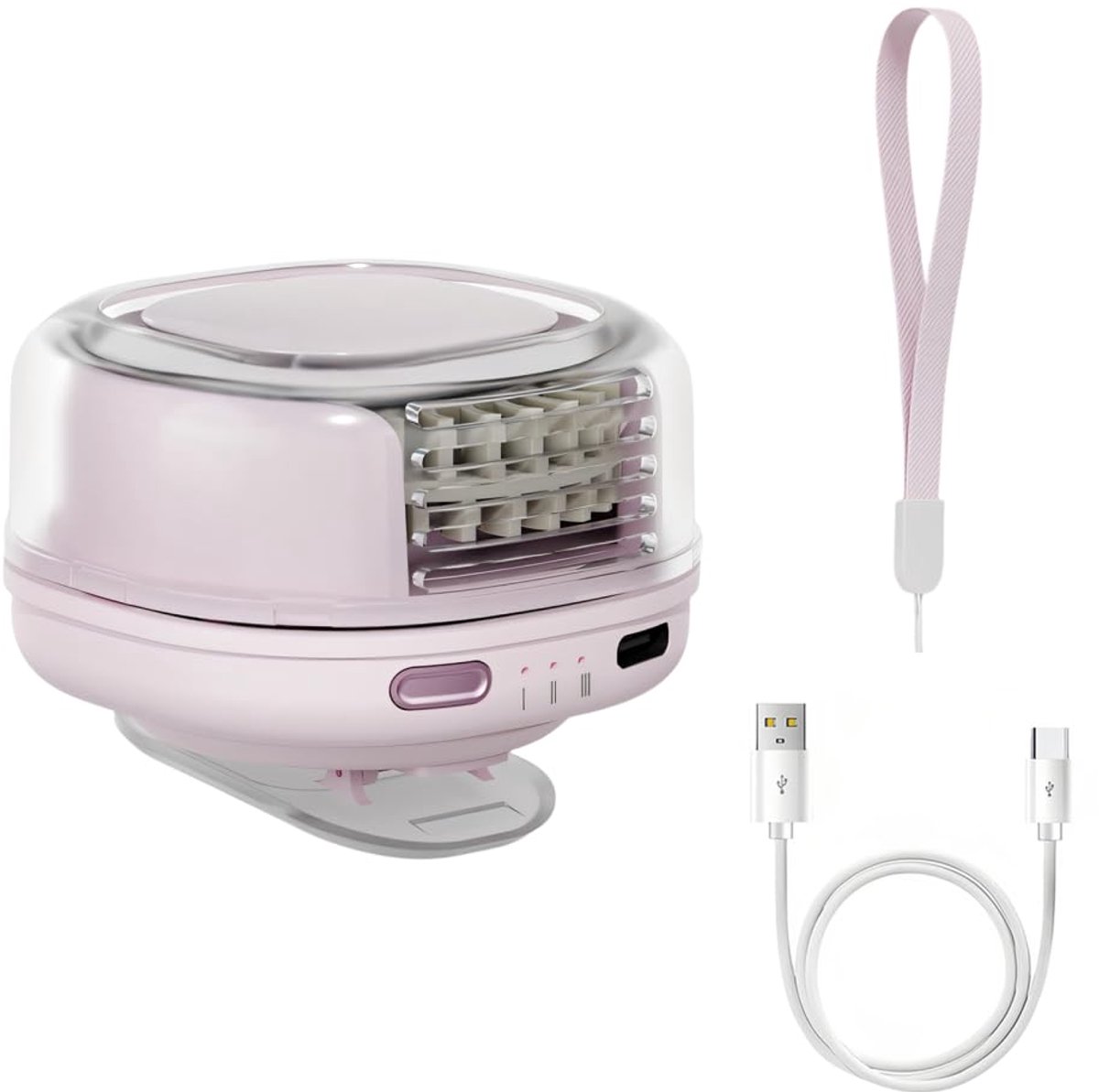 SnelShoppen - BDKMMS Mini-clip-ventilator 360° Draaibaar met 3 Snelheden - Draagbare USB-ventilator voor Rugzak, Tent, Bureau - Ideaal voor Outdoor, C