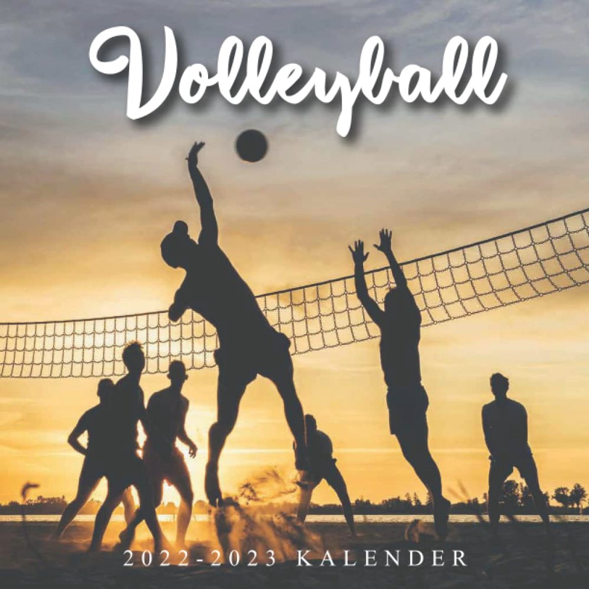 Volleyball kalender 2022 2023 - 8.5x8.5 inches - Wandkalender met sportieve foto's - SnelShoppen