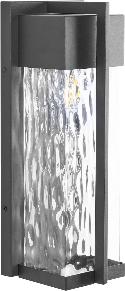 MALKI - Buiten wandlamp - Zwart - Aluminium