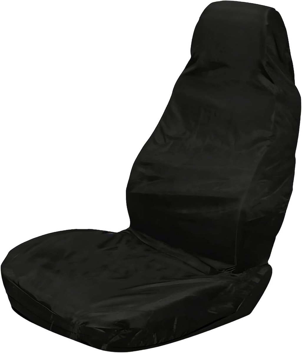 universele hoes voor voorstoelen, stoelbeschermer, autowerkplaatsbeschermer voor werkplaats, werk, zwart