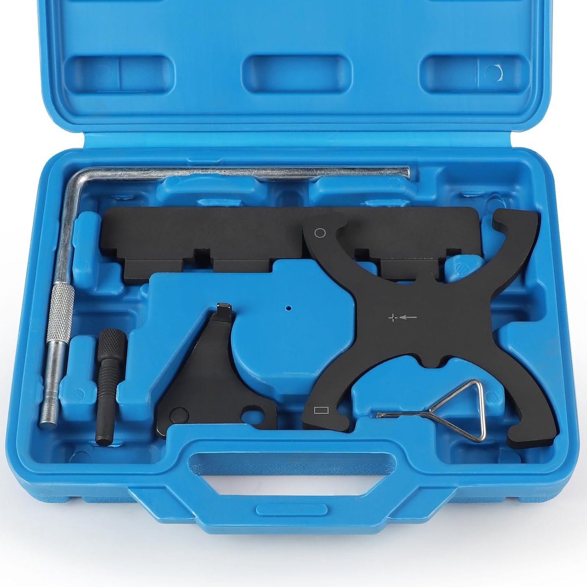 lalago 7 stuks tandriemgereedschap voor motor, nokkenasuitlijning, instelgereedschap compatibel met Ford Mazda 1.4 1.6 1.8 2.0 Di/TDCi/TDDi Eco-Boost 1.6 Ti-VCT 1.5/1.6 2.0 TDCi Bisenya