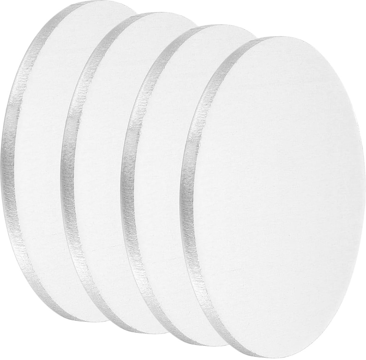 4 stuks aluminium schijven diameter 60 mm dikte 3 mm 5052 ronde aluminium platen voor metaaldruk
