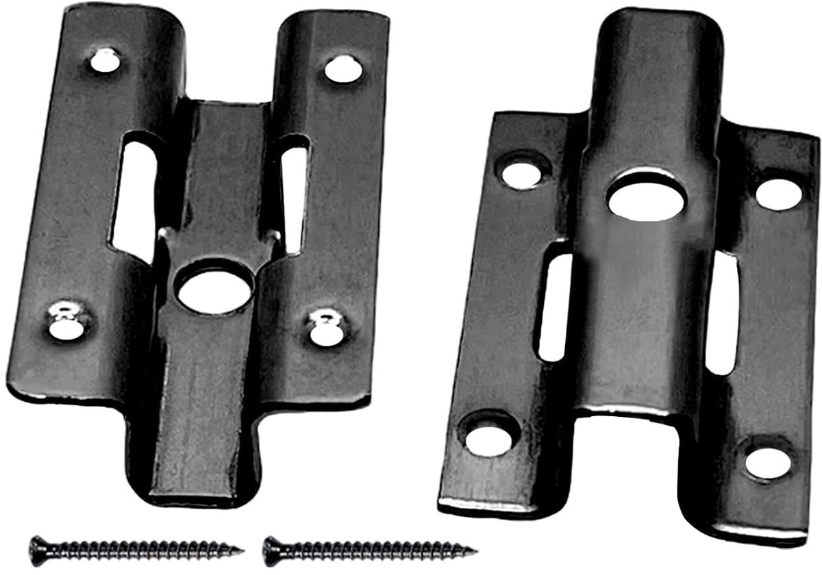 100 stuks roestvrijstalen terrasclips, 6/7/8/9 mm, roestvrijstalen bevestigingsclips, verborgen afstandhouders, clips met 100 schroeven voor WPC/BPC, sluiting van bamboehout, zwart (9 mm)