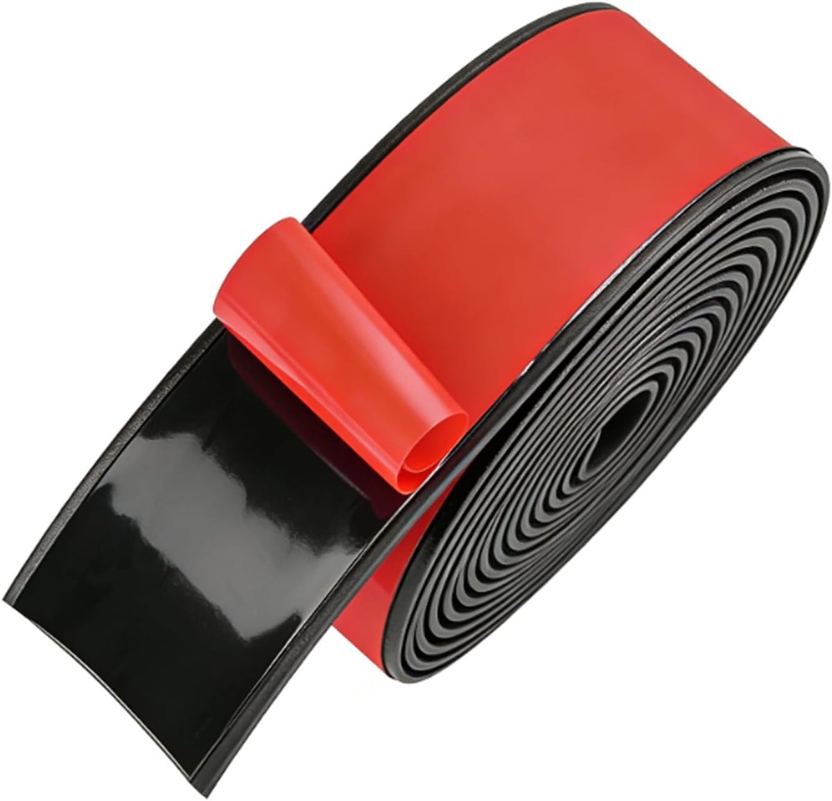 Rubberen strips, zelfklevend, (25 mm x 1,5 mm x 3 m), massief rubberen profiel, neopreenmatten, rubberen platen, zelfklevend rubberen randtrim, voor vloerbedekking