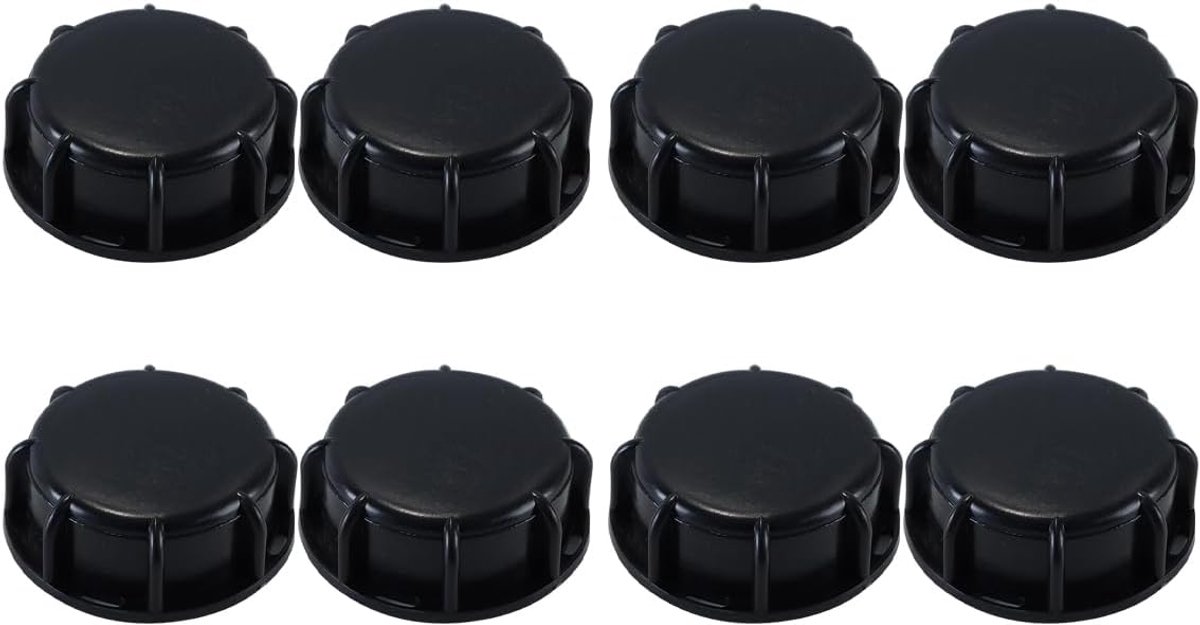 8 stuks IBC-tankdeksel S60 eindkap IBC-accessoires Klep Slangverbinding Pijpconnector Watertank Regenton Container ABS