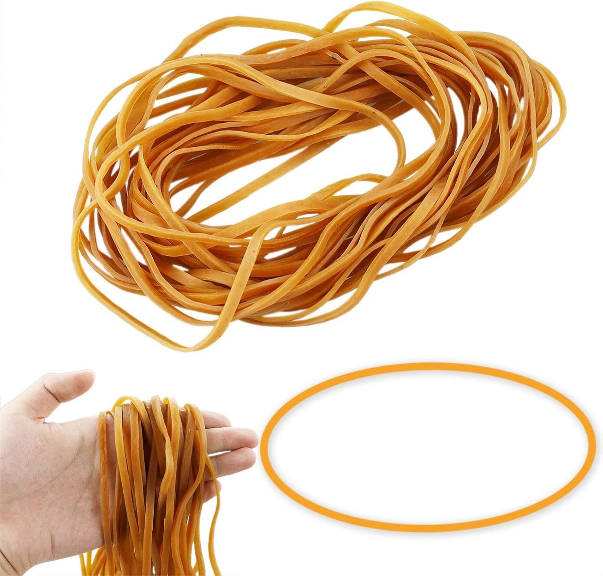 Elastieken, 30 stuks grote rubberen banden, 20 cm, extra grote elastische banden voor kantoorbenodigdheden, vuilnisemmer, bestandsmap, kattenbakdoos