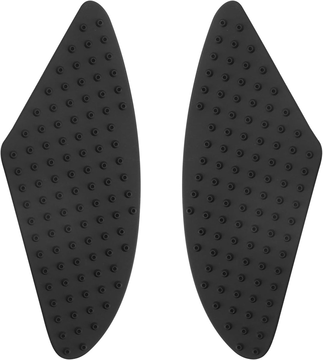 2 stuks tankpads voor motorfiets, zijkant, universele 3D-antislip rubberen stickers, grippads, tankbescherming, beschermsticker voor motorfiets, knieën, antislip rubberen sticker (zwart)