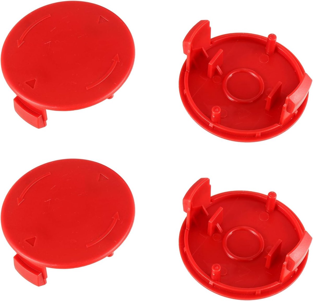 Set van 4 spoelafdekkingen F016F04841 | Voor bosmaaier AFS 23-37, compatibel met draadspoel F016800431