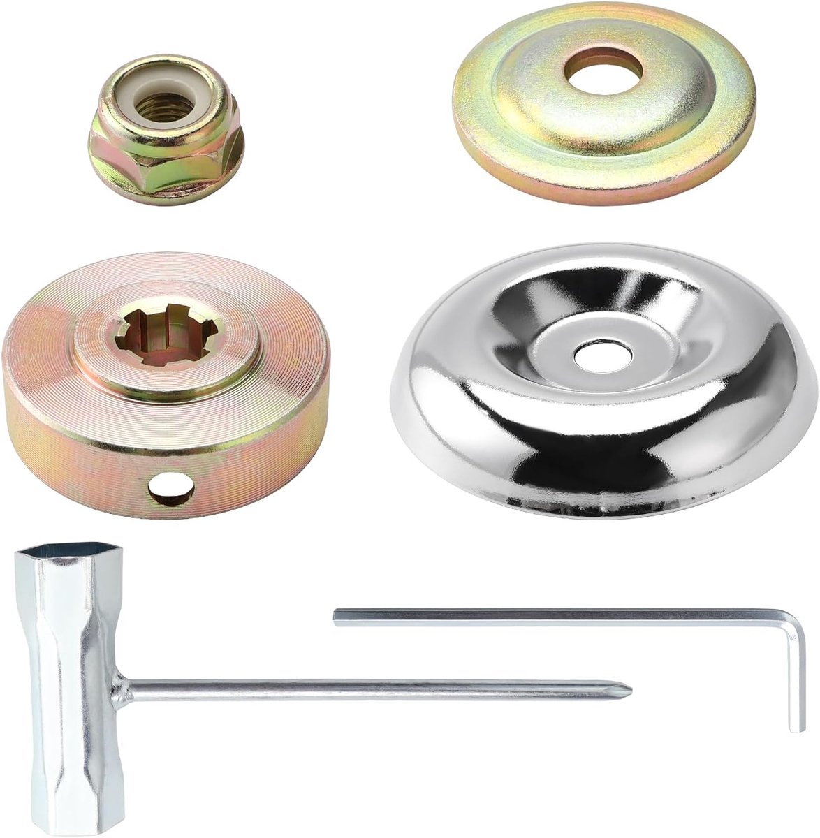 6 Stuks Bosmaaier-Trimmermesmoerset, Bevestigingsset voor Bosmaaier, voor Grasmaaier, Trimmer