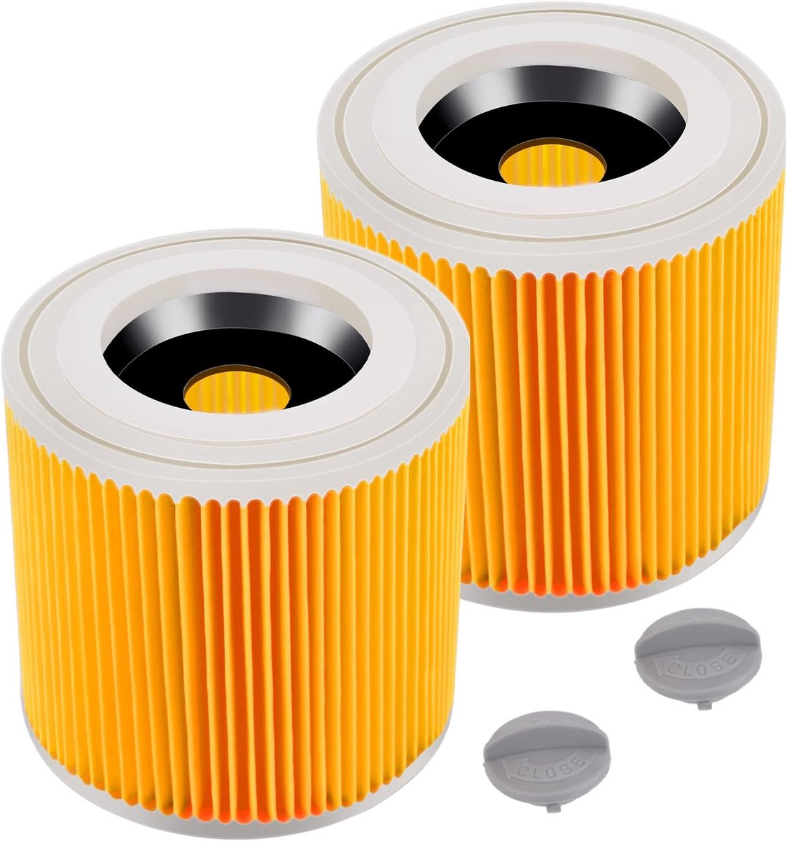 AreoSe - Stofzuigerfilter voor KARCHER WD2 WD3 WD 2 3 SE 4001 6.414-552.0 - 2 stuks
