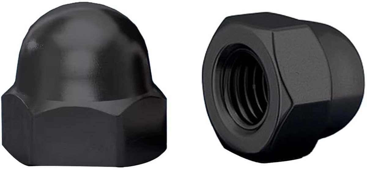 10 Stuks M6 Dopmoeren Zeskant Hoedmoeren DIN 1587 Koepeldop Moeren | Roestvrij Staal A2 V2A 304,Hoge Vorm,Gesloten Kop,Metrische Schroefdraad,voor Schroeven,Draadstangen,Reparatie