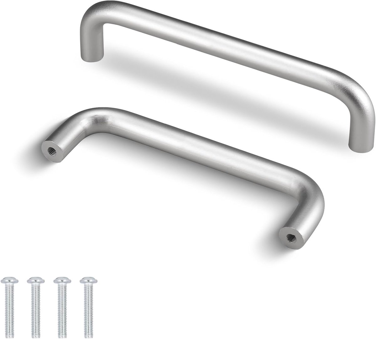 10 stuks keukengrepen, zilveren kastgreep, ladegrepen, voor kast, kledingkast, badkamer (gat in het midden: 96 mm)