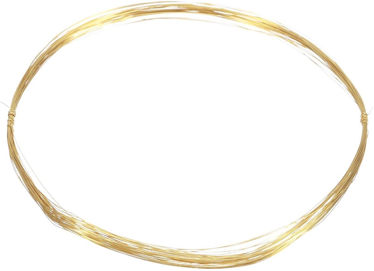 9,15 meter lang, H65 messing, knutseldraad, 0,3 mm diameter, 28 gauge metalen sieradendraad, goud, messingdraad voor halskettingen, armbanden, ringen, sieraden maken, knutselwerk, decoratie