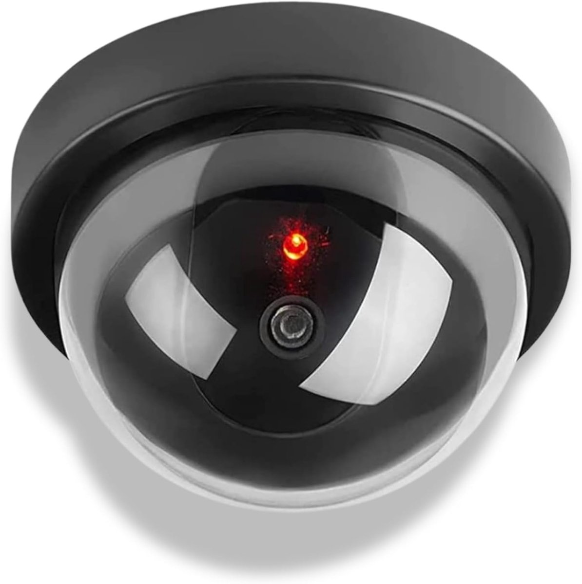– Dummy koepelcamera met knipperende LED – Realistisch effect – Eenvoudige installatie – Ø 12 cm