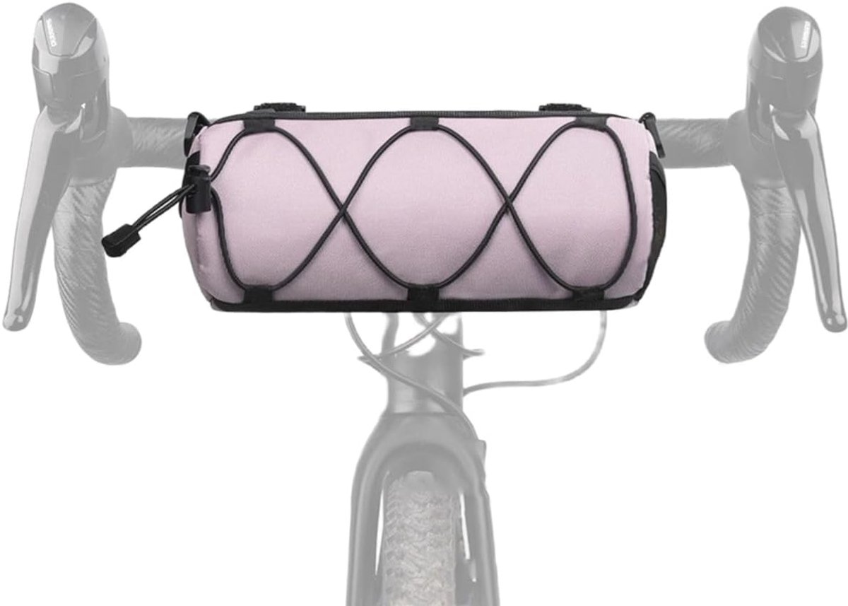 professionele fietsaccessoires, geschikt voor mountainbikes en racefietsen, voorvak voor het stuur, afneembare schoudertas, 4 kleuren, paars
