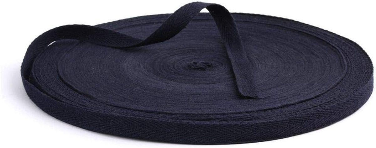 50 Yard 10Mm Katoen Singelband Katoen Twill Tape Lint Katoen Tape Visgraat Twill Katoenen Tape Naaien Tape Diy Ambachten Geschenkverpakking Woondecoratie Naaien