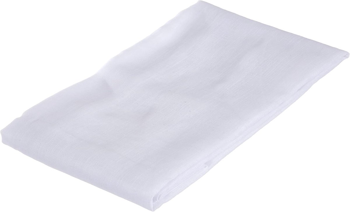Paar beglazing, 100% polyester, wit, 45 x 180 cm