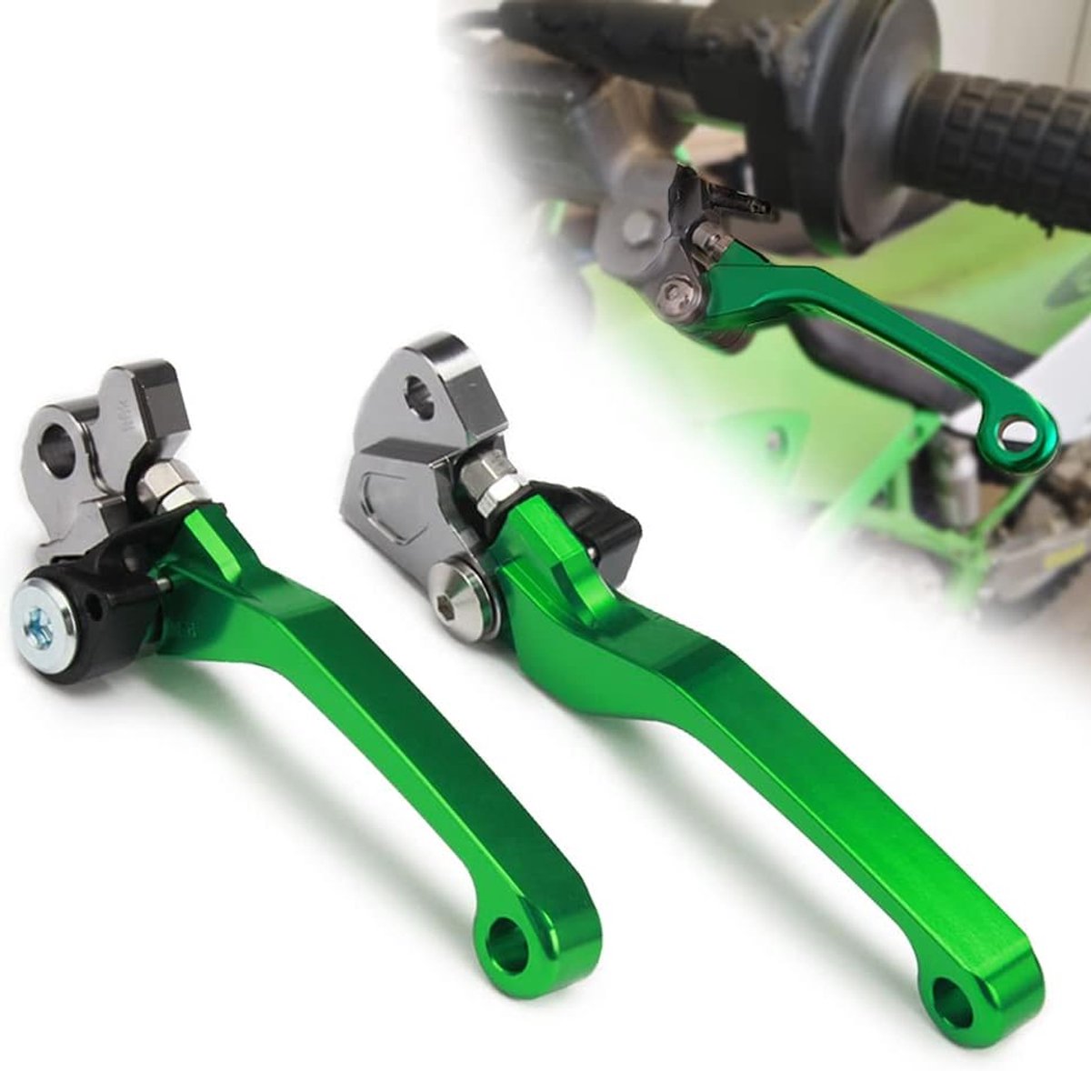 Pro Motorfiets Koppelingshendel en Remhendel voor KX65 2000-2021 KX85/100 2001-2021 KX125 2000-2005 KX250 2000-2004 KX250F/500 2004