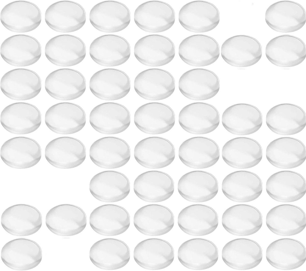 rubberen voetjes bumperpads zelfklevende bufferpads kast deurbumpers geluidsdempende pads voor familiedeur keuken badkamer kantoor, 8 x 4 mm 50 stuks
