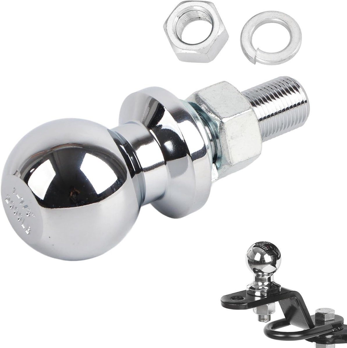 diameter 1-7/8 inch Kogelverchroomde zeskantmoerkoppeling Vervangend onderdeel voor ATV UTV-tuintractor 5/8x1-3/4 inch schacht 2000 LBS