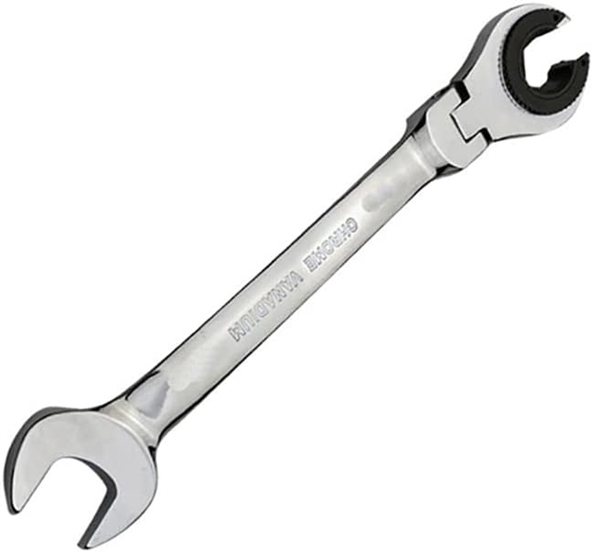 11mm Buizenstelsleutel Ratchet Flex-Head Metrische Olie Flexibele Dubbele Open End-Wrench Spiegel Polish Ratchet Flare Moer Sleutel voor Handgereedschap