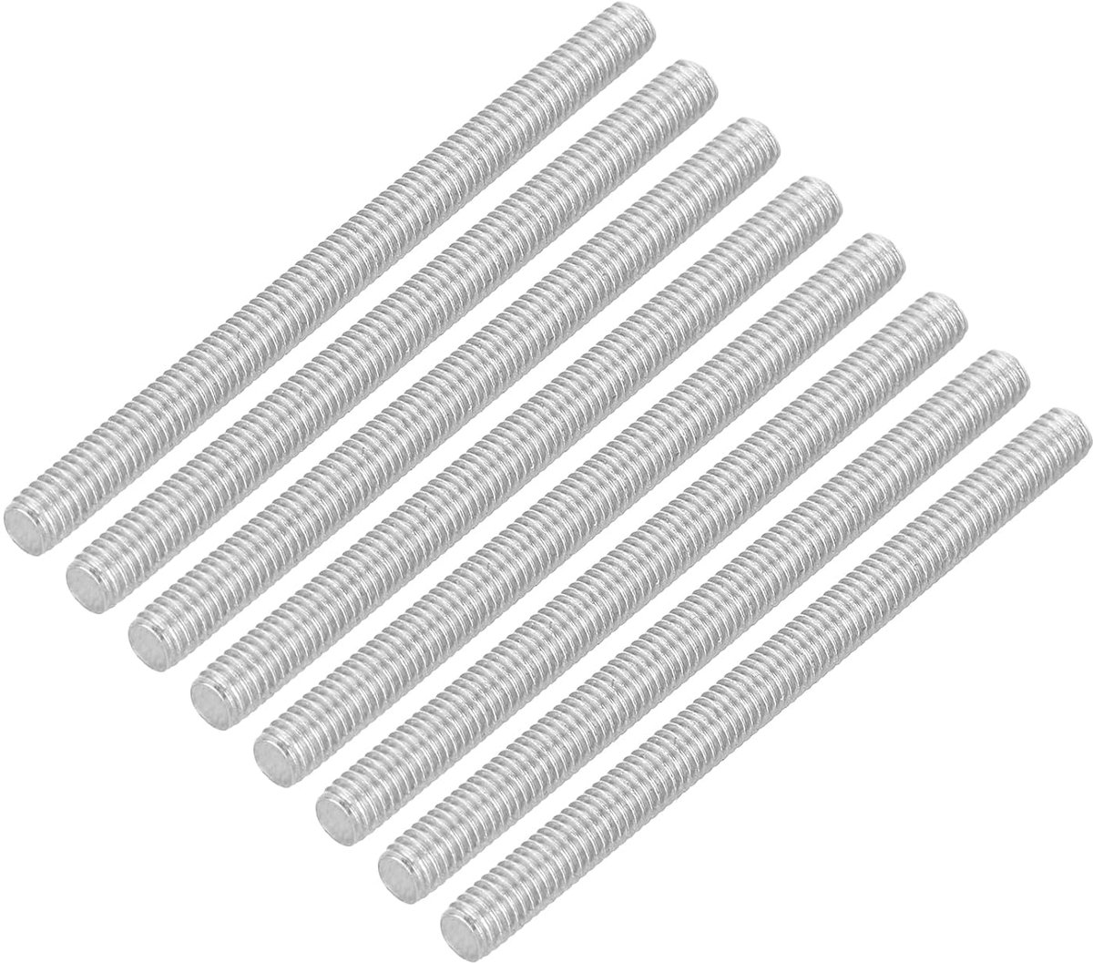 8 stuks draadstangen, M3 x 40 mm roestvrij staal 304 klinknagels stang rechtse schroefdraad M3-0.5 voor montage van meubels en machines