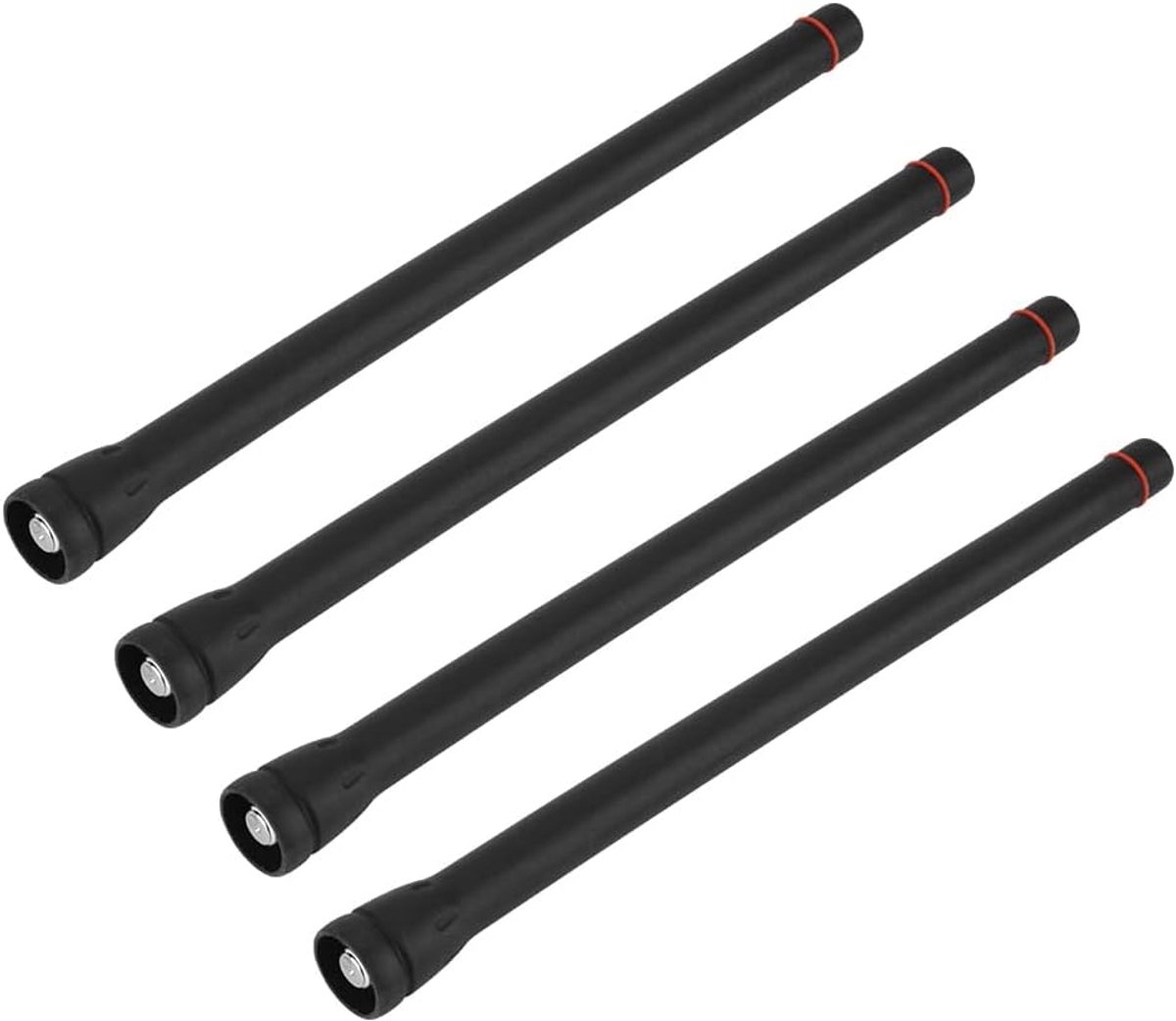 radio-antenne, 4 stuks, draagbaar, VHF, rubber, handheld, twee-weg walkietalkie, antenne voor van rubber, hoge antennewinning voor IC-F3 F11 F14 F15